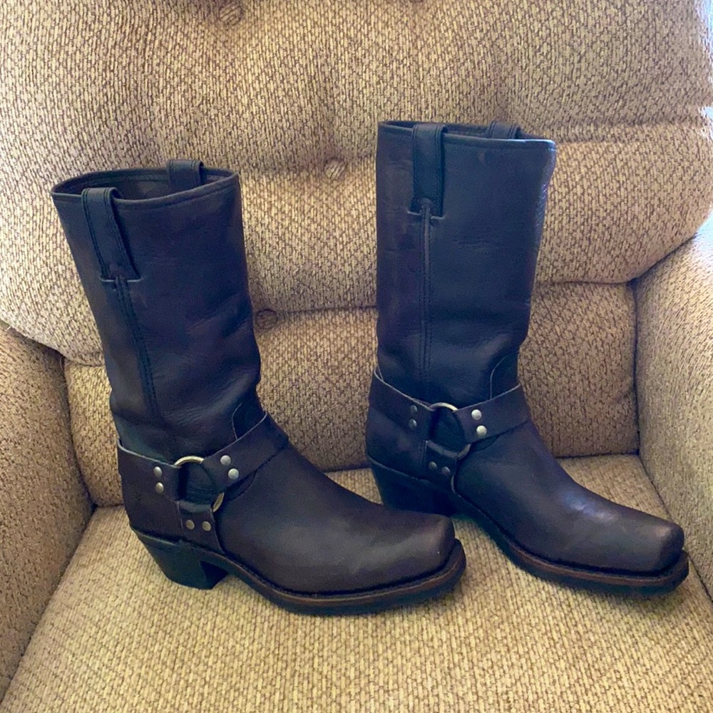 Frye boots in smoke